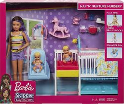 Barbie Skipper Nap n Nurture Nursery GFL38 Mattel Барбі Лялька Ненька Няня 