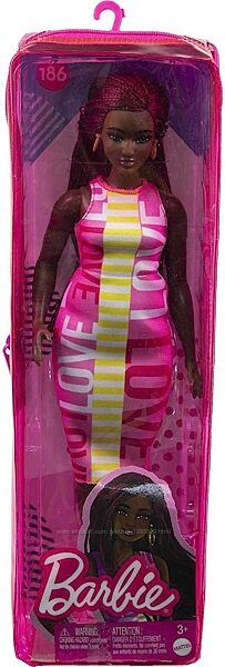 Barbie Fashionistas 186 Love Dress HBV18 Mattel Барбі Лялька Модниця 