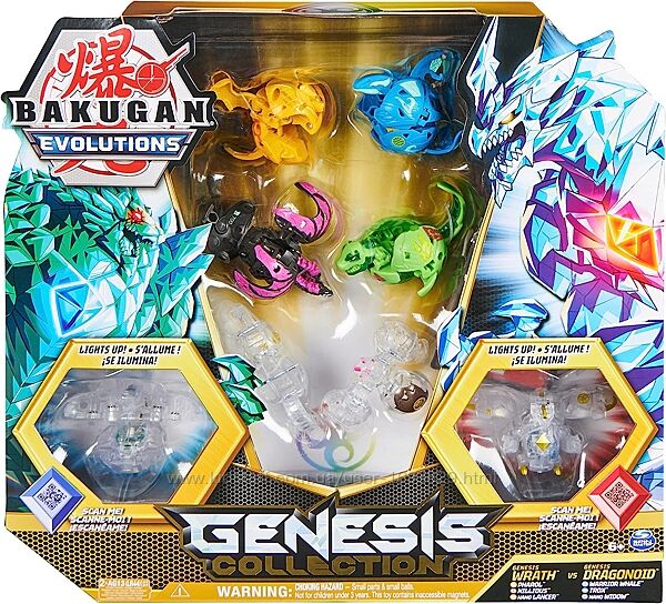 Bakugan Evolutions Genesis 4-Pack 42Bak 2Nan 6064120 Spin Master Бакуган