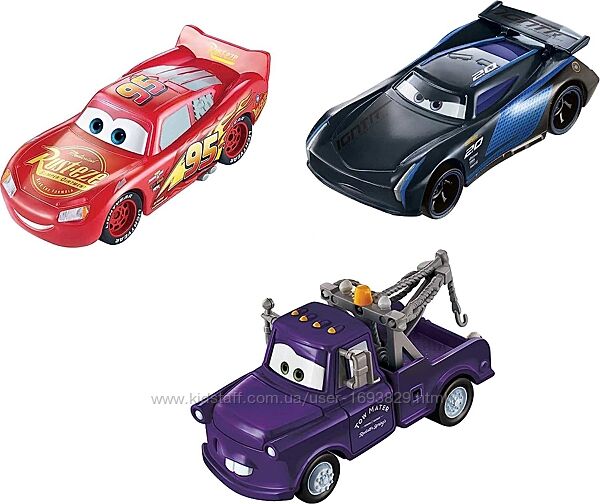 Disney Cars Color Changers 3-Pack GPB03 Mattel Тачки Зміни колір Маквін 