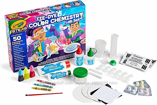 Crayola Tie Dye Color Chemistry STEAM STEM Крайола Набір Хімія кольору