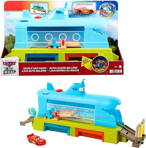 Disney Cars Submarine Car Wash HGV70 Mattel Маквін Автомийка зміни колір