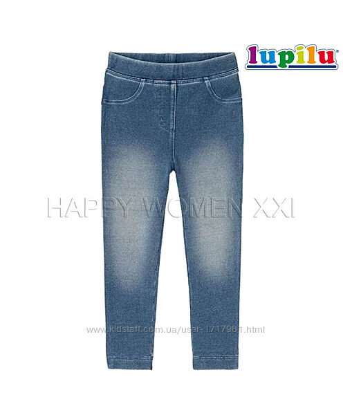 1-2 года джегинсы для девочки Lupilu джинсовые штаны легинсы лосины штаники