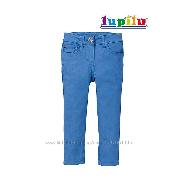 110 см джинсы для девочки Lupilu скинни skinny fit брючки детские легкие 
