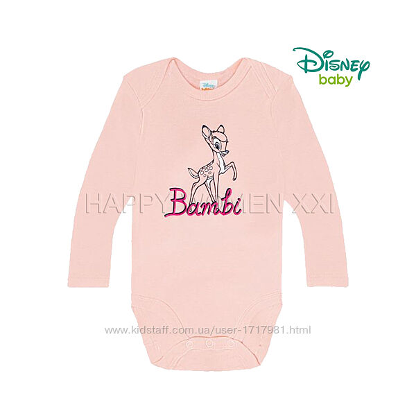 1-2 года бодик Disney длинный рукав детский боди герои Дисней Бемби