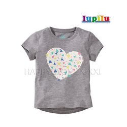 2-4 года футболка для девочки Lupilu детская футболочка летняя легкая лето