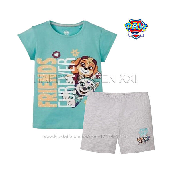 1-2 года летняя пижама для девочки домашняя одежда футболка шорты трикотаж