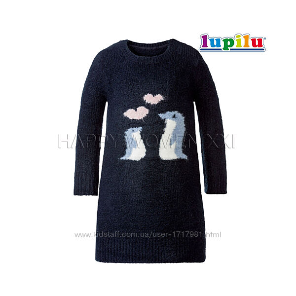 2-4 года теплое платье для девочки вязанное платьице туника утепленное 