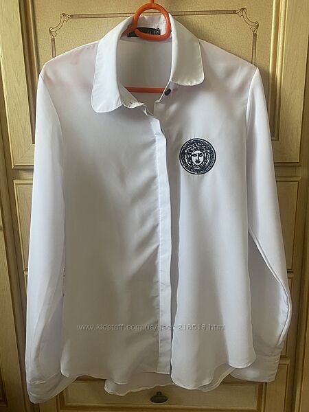 Белая рубашка блузка размер s