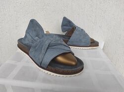 Шлепки замшевие Wojas comfort  р.38-38.5