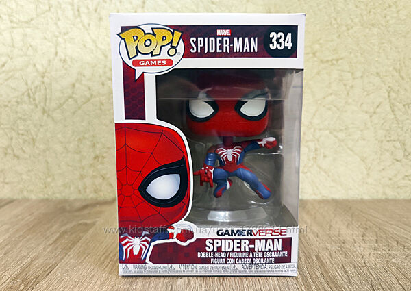 Фигурка Funko Pop Человек-Паук - Spider-Man 334 10 см Питер Паркер Peter 