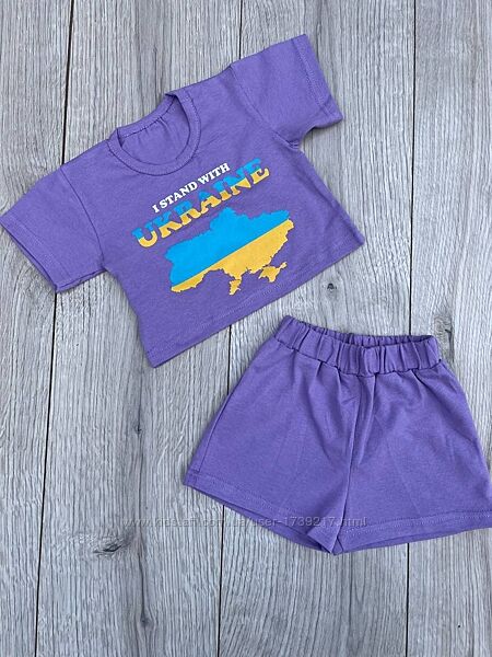 Дитячий костюм для дівчинки, кольору м&acuteята, фіолет, від 1 до 5 років