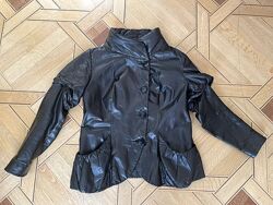 Женская кожаная куртка Harmanli размер 48, Eur 42, L-XL из кожи ягненка