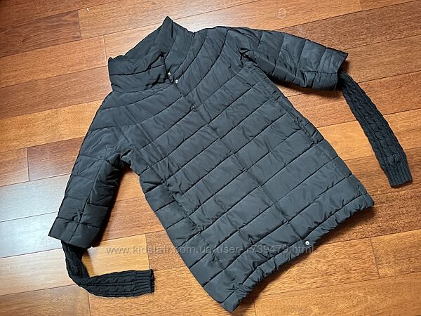 Женская куртка стеганная Amisu xl, Eur 38, с вязанными рукавами 