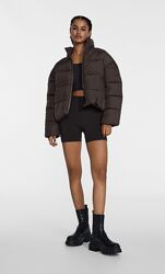 Куртка, паффер коричнева Stradivarius