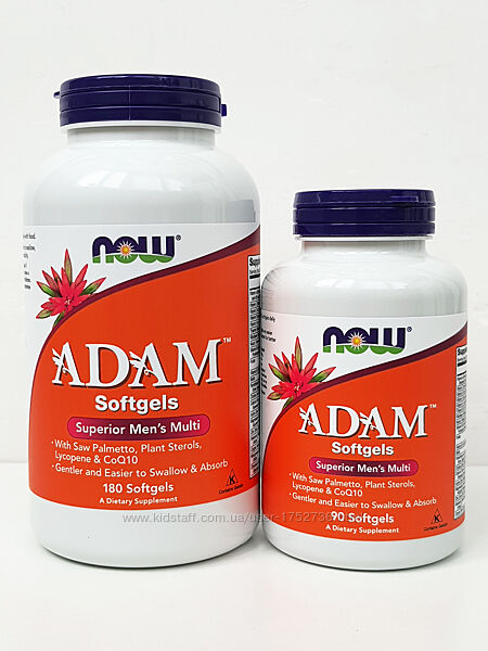 Эффективные витамины для мужчин Now Foods ADAM АДАМ, 90/180 капсул