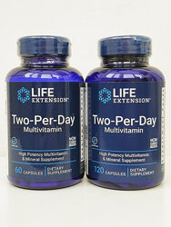 Витамины для взрослых Life Extension Two-Per-Day, 60/120 капсул