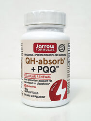 Убихинол QH-Absorb и PQQ пирролохинолинхинон Jarrow Formulas, 30 капсул