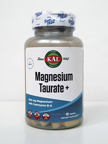 Магній таурат KAL, 200 мг, 90 таблеток 
