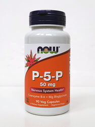 Вітамін B6 піроксидаль-5-фосфат з магнієм Now Foods P-5-P, 50 мг, 90 капсул
