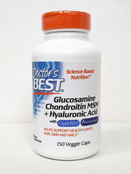 Глюкозамін, хондроїтин, ГК, МСМ, колаген 2 типу Doctor&acutes Best, 150 капсул