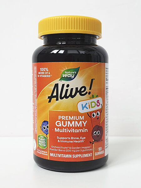 Желейные витамины для детей Natures Way Alive Premium, 90 шт