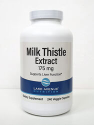 Екстракт розторопші, силимарин Lake Avenue Nutrition, 175 мг, 240 капсул 
