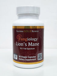  Їжовик гребінчастий California Gold Nutrition Lion&acutes Mane, 600 мг, 90 шт