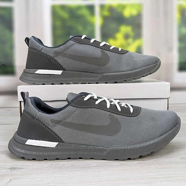 Кроссовки мужские тексильние серые Украина 3408