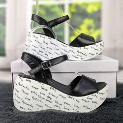 Босоножки женские черные кожаные Anna Lucci 4158