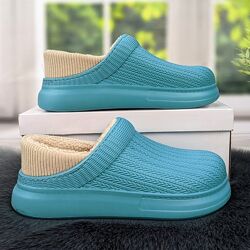 Галоши без задника сабо на меху женские Dago Style разные цвета 2879