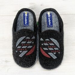 Тапочки мужские фетровые для паркета Inblu черные 3630