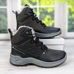 Ботинки мужские зимние Paolla коричневые на шнурках 3453