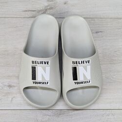 Шлепанцы мужские сланцы пенковые цвета слоновой кости Гипанис 36003