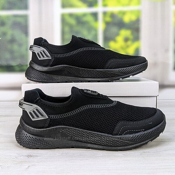 Кроссовки мужские черные летние сетка Dago Style 35422