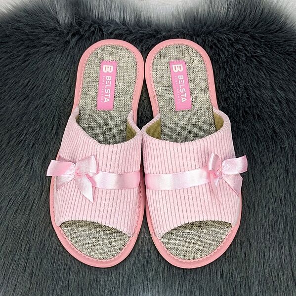 Тапочки женские домашние Белста с открытым носком вельветовые 2851