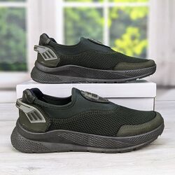 Кроссовки мужские хаки летние сетка Dago Style 35422