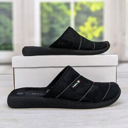 Тапочки мужские домашние закрытые Inblu черные 3787