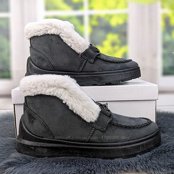 Ботинки женские зимние замшевые серые Dago 4557