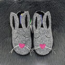 Тапочки детские фетровые для ламината Inblu серые 5519