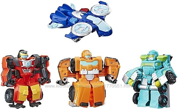 Набір Трансформери 4 боти рятувальника - Playskool Heroes Transformers