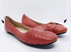 Стильные полностью кожаные удобные туфли лодочки балетки Pavers