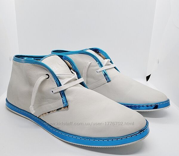 Стильные итальянские кожаные мокасины Le Crown handmade Italy ботинки