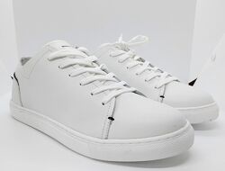стильные белые полностью кожаные кеды кроссовки Braska оригинал