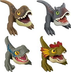 Jurassic World Dominion Uncaged Wild Pop Ups Dinosaur, набір з 4х фігурок
