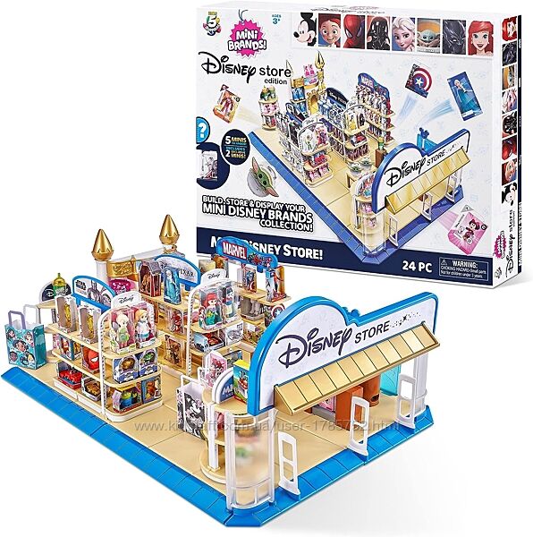 Ігровий набір 5 Surprise Mini Brands Disney Toy Store від Zuru 