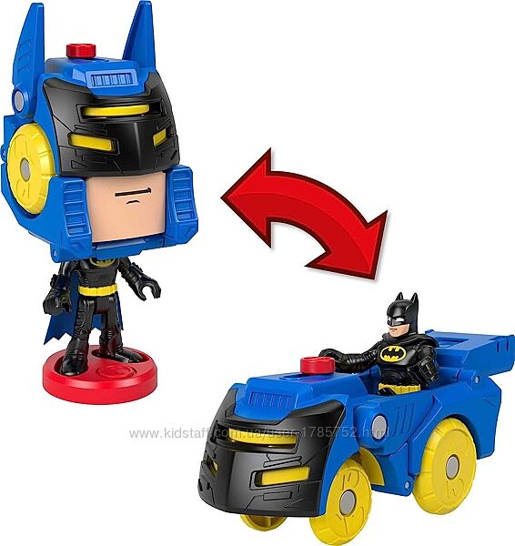 Набір 2в1 DC Super Friends Imaginext Batman і Бетмобіль-трансформер