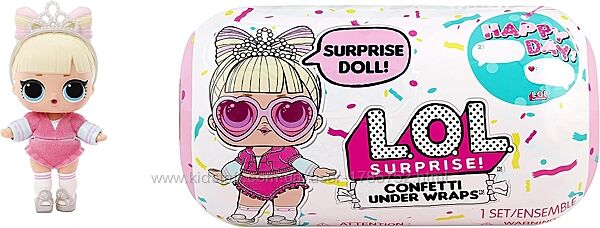 L. O. L. Surpri Confetti Reveal,15 сюрпризами, колекційною лялькою. Перевипуск