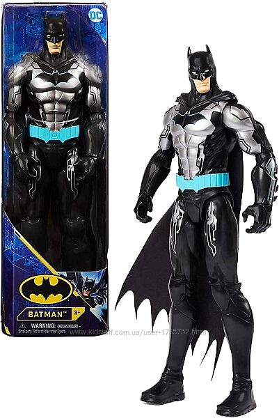 30 см фігурка Batman Bat-Tech Action Figure чорний/синій костюм 