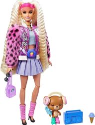 Барбі екстра 8 у блискучій куртці блондинка. Barbie Extra Pet Teddy Bear 